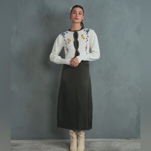 Udel Embroidered Cardigan and Slip Dress Set